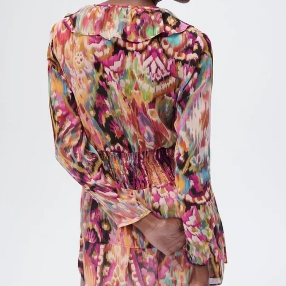 Zara Multi Patterned Mini Tunic Dress - image 3